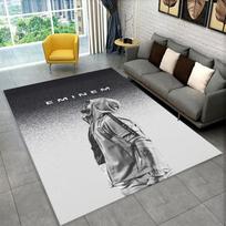 Rapper Eminem Tupac 2pac Hip Hop Rap God Carpet Rug for Playroom Bedroom Living Room Sofa Home Decor,kid Area Rug Non-slip 40x60cm