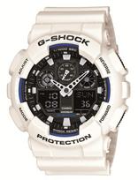 Watch White [Casio] G-Shock GA-100B-7AJF Men's balta