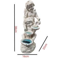Outdoor Creative European Angel Statue Solar Landscape Villa Courtyard Entrance Door Resin Ornament