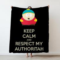 South Park gerbk mano autoritetą spausdintas pledas Kempingo užtiesalas Lova Sofa Biuras Oro kondicionierius Minkštas Laisvalaikis Kelionės Dovana 75x90cm blue