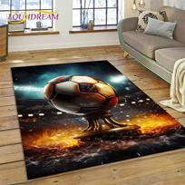 3D futbolo aikštės kiliminis kilimėlis, skirtas miegamojo svetainei namų sofos dekoravimui, vaikų žaidimui, didelis dekoro grindų kilimėlis, dovana 40x60cm( 15x23in )