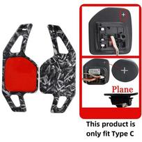 Carbon Fiber Print Steering Wheel Abs Paddle Shift For Seat Leon Cupra 4F 5F Mk3 Mk4 Ibiza 6F Arona Ateca Leon St Alhambra