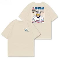 POGACAR Tshirt Illustration of A Tour De France Bike American Retro Casual Heavyweight Shortsleeved Shirt Summer new M
