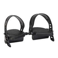 Exercise Bike Pedal Bike Parts with Straps Replacement Durable for Exercise, 9/16inch