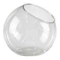 Eloquent clear borosilicate glass terrarium vase for For Succulents decor open mouth bauble sizes 13.5cm 15cm 16cm 18cm 20cm 13.5cm