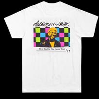 Anderson Paak best teef in the game tour T-shirt white Tee All Sizes X413 S įvairiaspalvis