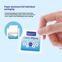 100Pcs Glasses Cleaning Lens Wipes Sunglasses Mobile Phone Screen Wipes Pre-Moistened Individually Wrapped No Scratches Stripes balta