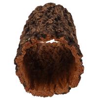 Terrarium Hide Log Natural Cork Bark Design Reptile Amphibian Habitat Hideout Humid Moist Hide for Gecko Snake Frog Tarantula 20X10X10CM