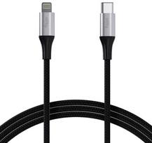 "Allity" kabelis AUC-01 USB-C - Lightning 2.0 m 27W juodas