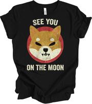 Shiba Inu 'See You On The Moon' Crypto T-Shirt XXL