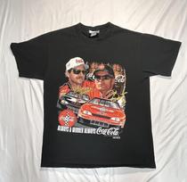 Vintage Coca-Cola NASCAR Shirt Mens Large Black Chase Authentics Made USA 90s XXXL