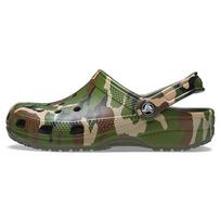 Crocs Classic Clog Unisex Army Green Camouflage Comfortable Casual Clogs 206454-3TC 39-40