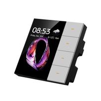 New Tuya F3pro Smart Control Panel 4 Gang Zigbee Wall Switches with Scene Panel 2 in 1 GS-F3 PRO&Asia standard balta