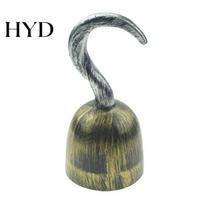 Cosplay Party Prop Pirate Hook for Halloween Costume, Realistic Plastic Captain Stable Wear Accessory Cosplay, Retro Favor Kids Stage Performance