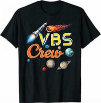 VBS Crew Back To School Space Astronaut Galaxy Jesus T Shirt S