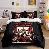 Rage Against the Machine Set Bedding Duvet Cover Set Duvet Cover Pillowcases  (1 * Duvet Cover 2 * Pillowcases, without duvet insert) 135x200cm
