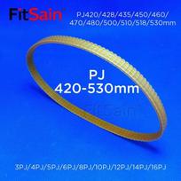 FitSain-PJ420/428/435/450/460/470/480/500/510/518/530mm V-ribbed belt Multi wedge PJ Belt pulley 420mm