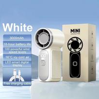 Mini Handheld Fan 3600mAh High-Speed Portable Turbo Pocket Fan for Outdoor Travel balta