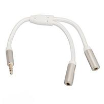 3.5mm 1 Male to 2 Female Headphone Splitter 20cm/7.87in Dual Output Aux Cord  for Phone Straight Plug