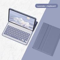 Tablet Covers & Cases Keyboard Case with Pen Holder for Samsung Galaxy S6 Lite Magnetic Silicone Tablet Case Cover for Tab A9+ For Samsung tablet&TPU+PU Leather&11" violetinė