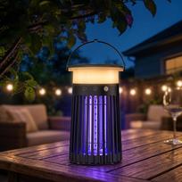 Portable Waterproof Type-C Rechargeable Solar Bug Zapper Mosquito Killer for Camping, Hiking and RV Trips with 4200mAh 3W