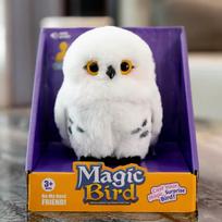 Harry Potter Pelėdos pliušinis žaislas Universal Studios Vaikams Komfortas Interaktyvus žaislas Hedwig Bestseleris Battery version + battery balta