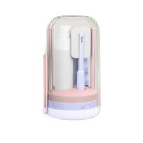 Foldable Bottle Cleaning Tool Vertical Drying Rack Baby Bottle Cleaner  Travel Use violetinė