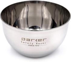 Parker Safety Razor, Deluxe Unbreakable Stainless Steel Shaving Bowl - for use with Your Favorite Shave Soap or Lathering Shaving Cream