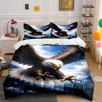 Soaring bald eagle design. Bedding sets Duvet cover sets Duvet covers Pillowcases(1*Duvet Cover 2*Pillowcases without duvet insert) 135x200cm