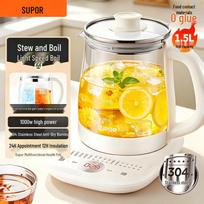 SUPOR 1.5L Smart All-Glass Health Pot CN plug (adapter included)