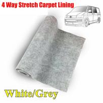 RV Lining Carpet Sky Felt Fabric Renovate Upholstery Mat Carpet Flame Retardant For VW T6 5 Transporter Caddy Transit Trimfix white grey 1X2M