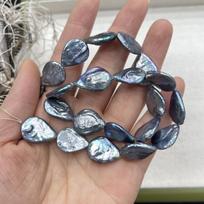 1 Strand Natural Black Baroque Pearl Beads 14×18mm 36cm Irregular Drop Shape Loose Pearls For DIY Statement Necklace Jewelry Making 1Strand/14×18mm-36cm juoda