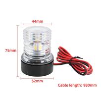 12V 24V Sailing Signal Light Boat Navigation Light Fold Down 360 Degree LED for Yacht Marine Anchor Light Boat Accessories Anchor Light H0146