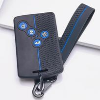 Silicone Key Fob Cover for Renault Zoe Captur Clio 5 Arkana Megane 4 Scenic Espace Kadjar with Keychain Honeycomb Texture Shockproof Key Fob Protector juoda