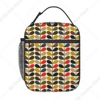 Orla Kiely Multi Stem Resuable Lunch Boxes Women Waterproof Scandinavian Pattern Cooler Thermal Food Insulated Lunch Bag One Size