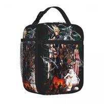 Bestselling Final Fantasy VII - Collage Transparent Detail Leakproof Lunch Bag School Break Time Meal Prep Bag One Size