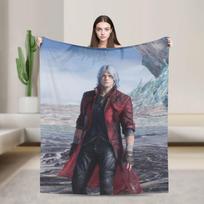 Devil May Cry Smart Blanket Flannel Summer Multifunction Ultra-Soft Throw Blankets for Bedding Car Bedspread Size: 75*100cm, Weight: 230 GSM