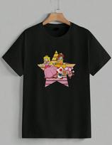 Super Mario Bros Cute Peach Daisy Toad Star Fan Game Graphic T-Shirt Unisex 1 L