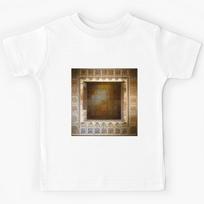 mosaic of Al-Hamra Palace /castle and ancient Arab Islamic architecture spain Kids T-Shirt 120