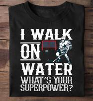 I Walk On Water Ice Hockey Lover Player Youth - Ice Hockey Player, Hockey Lover, Shirt Hockey Player, Gift Hockey, Hockey Team L