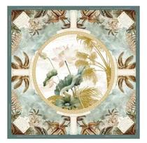 Modern Mahjong Table Mat Durable Anti-Slip Desk Pad with Noise Reduction Rubber Game Mat 80cm*80cm/31.5inch*31.5inch