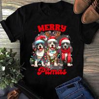 Pitbull Mom Pittie Mom Christmas Xmas Vibes Merry Pitmas Pitbull T-Shirt - Gift for Dog Lovers - Funny Dog - Pitbull Lovers - Mother's Day L