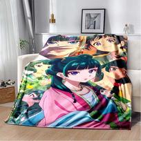 The Apothecary Diaries Maomao Jinshi Cherry Blossom Flannel Throw Blanket Soft Plush Blanket for Sofa Bed Anime Girls Home Decor Gift 80cm x 120cm