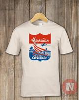 Hawaiian Airlines T-Shirt classic air travel 1950's tee 2XL