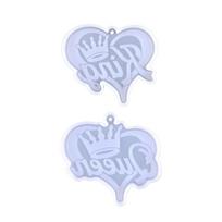 Heart Shape Epoxy Charm Mold DIY Christmas Day Valentines Mothers Day Gift 1 gryna