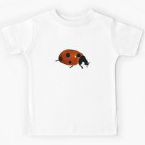 Ladybug Garden Friend Design Kids T-Shirt 130