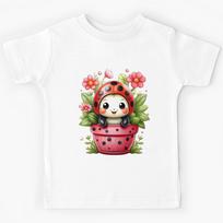 Smiling Ladybug Design Kids T-Shirt 160