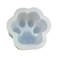 Diamond Cats Paws Keychain Epoxy Resin Silicone Mold Keyring Pendant Mold 1