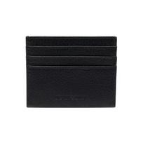 EMPORIO ARMANI Leather Keychain Card Holder Mens Black One Size juoda
