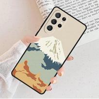 Abstract Cat Mount Fuji Japan Landscape Case For Samsung Galaxy S25 S23 S30 S8 S21 S20 FE S24 S22 Note 10 20 Plus lite Ultra Galaxy S20